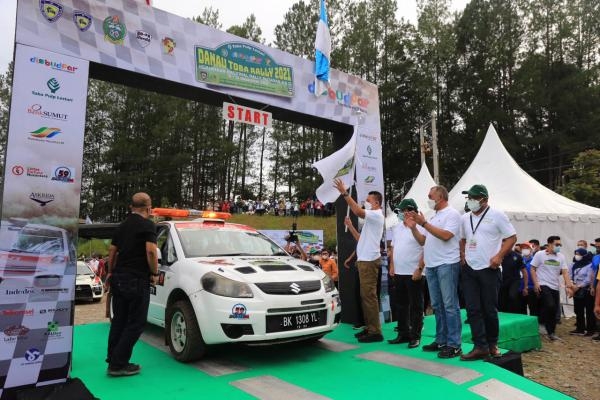 Danau Toba Rally 2021 Dibuka, Musa Rajekshah: Pulihkan Ekonomi Sumut dan Kembalikan Kejuaraan Dunia